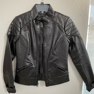 GUESS Leather Moto Jacket (XS)